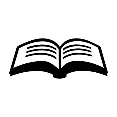 Beyaz arkaplanda okunabilir metin simgesi olan kitabı aç.