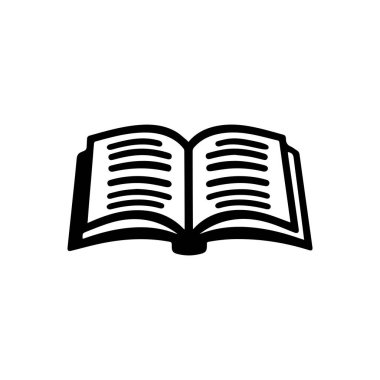 Beyaz arkaplanda okunabilir metin simgesi olan kitabı aç.