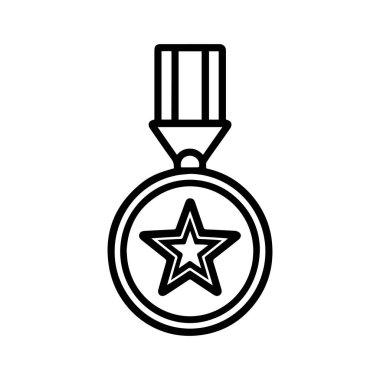 Kurdeleli, merkezi yıldızlı ve kurdeleli bir madalya..