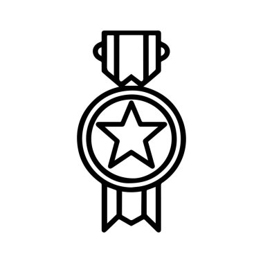 Kurdeleli, merkezi yıldızlı ve kurdeleli bir madalya..