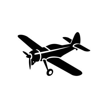 Beyaz zemin üzerinde tek motorlu uçak pervanesi.