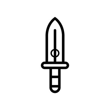 Katana Kılıç Koleksiyonu siyah simge beyaz arkaplan