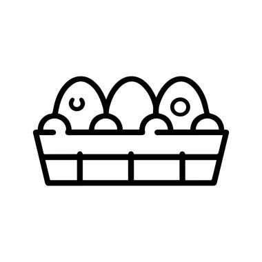 Yarım düzine yumurta siyah özet Simge tasarımı