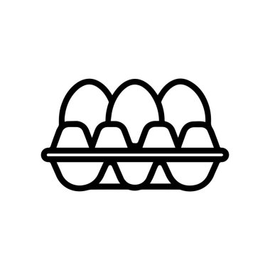 Yarım düzine yumurta siyah özet Simge tasarımı