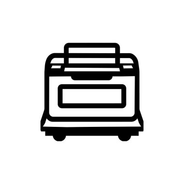 Siyah özet simgesi ve beyaz arkaplan tasarımı yazdırılıyor.