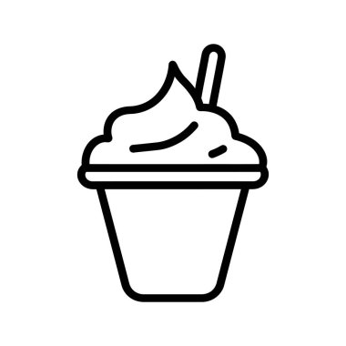 Kaşık Taslaklı Dondurma Kasesi