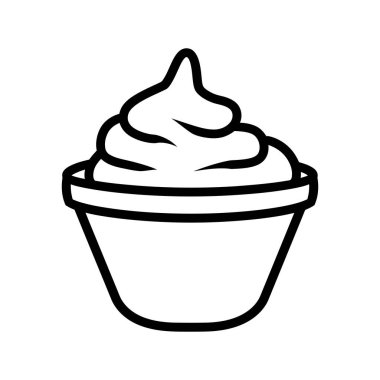 Kaşık Taslaklı Dondurma Kasesi