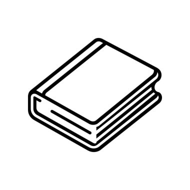 Siyah kitap simgesi biçimi ve eğitim bilgisi beyaz arkaplan