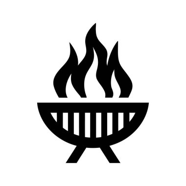 Siyah siluet, beyaz arka planda modern bir beyinden yükselen alevleri gösteriyor..