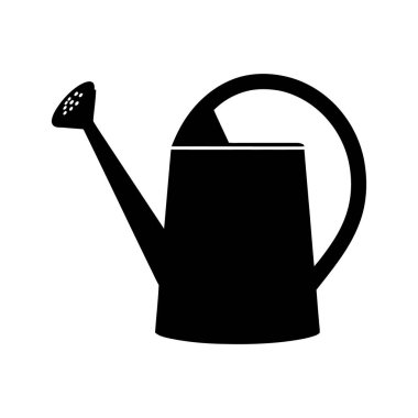 Siluet, tamamen koyu siyah bir renge bürünmüş bir sulama kabını betimliyor. Şekil basit ve kolayca tanınabilir..