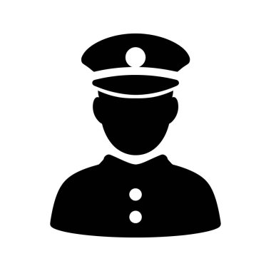 Şapkalı bir otorite figürünün silueti beyaz arka planda güçlü bir liderlik gösteriyor.