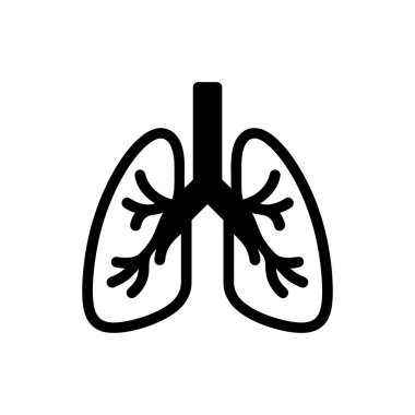 Kara akciğer anatomisi insan solunum sistemini ortaya çıkarıyor. Bu basit ama detaylı beyaz bir arka planda projelere entegre edilmesini kolaylaştırıyor.