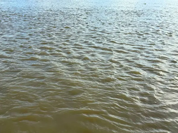 Dalgalanmalar, parlak bir öğleden sonra geniş su yüzeyinde ince desenler oluşturur. Doğanın yumuşak dokularını ve hareketlerini ortaya çıkarır..