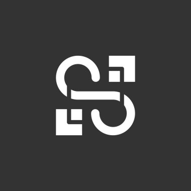 Lüks logo tasarımı, sonsuz harfli.