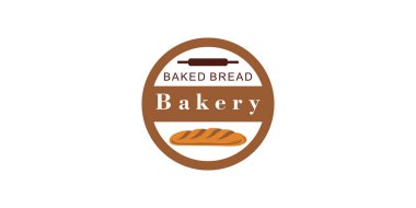 Pastane logosu tasarımı, yaratıcı konsept Premium Vector ile pastane ikonu