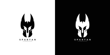 Modern ve yaratıcı konsepte sahip Sparta logo tasarım vektörü