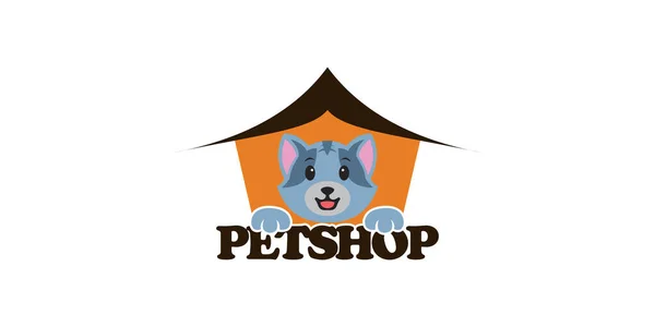 Pet Κατάστημα Εικονίδιο Λογότυπο Πρότυπο Σχεδιασμού Μοναδική Έννοια Premium Διάνυσμα — Διανυσματικό Αρχείο