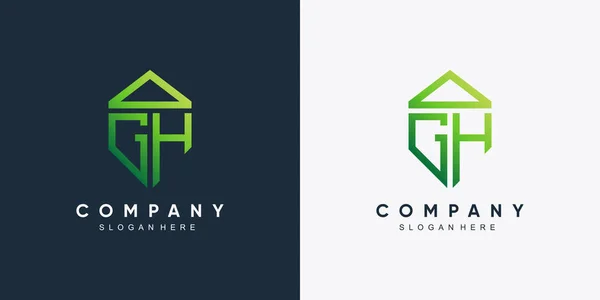 Modelo Design Logotipo Monograma Para Negócios Com Letra Inicial Conceito —  Vetores de Stock