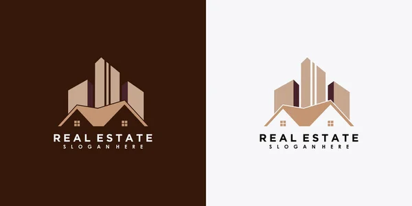 Realitní Logo Disign Prémiový Vektor — Stockový vektor