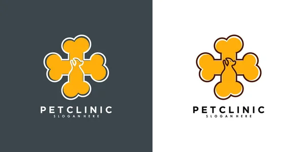 Дизайн Логотипа Клиники Современной Концепцией Premium Vector — стоковый вектор
