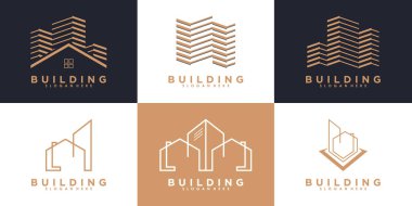 Şablonlu bina logosu dizaynı