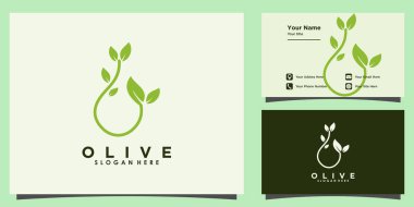 Zeytin yağı logosu tasarımı ve kartviziti