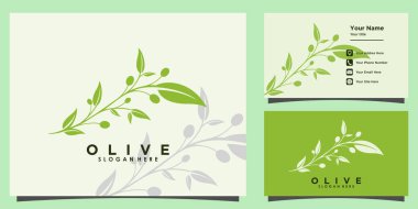 Zeytin yağı logosu tasarımı ve kartviziti