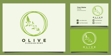 Zeytin yağı logosu tasarımı ve kartviziti