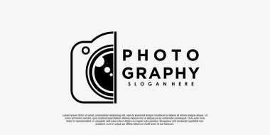 fotoğraf logosu modern konsept ile tasarlandı