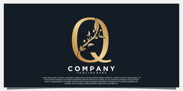 Letter Logo Ontwerp Met Olijfpictogram Uniek Concept — Stockvector