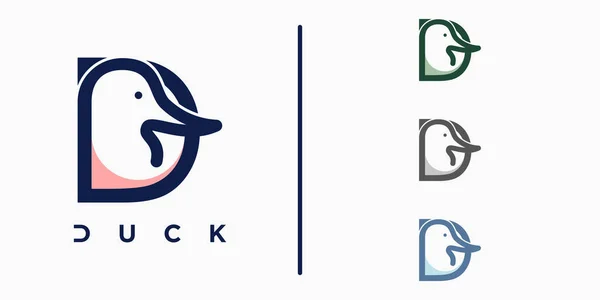 Duck Logo Designs Super Duck Logo Stock Vector (Royalty Free