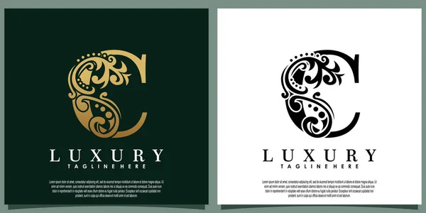 Projekt Luksusowego Logo Literą — Wektor stockowy