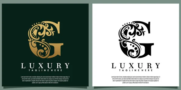 Projekt Luksusowego Logo Literą — Wektor stockowy