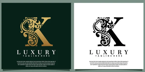 Luxury Logo Design Initial Letter — Stock Vector