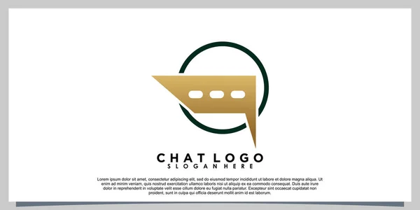 Diseño Del Logotipo Talk Chat — Archivo Imágenes Vectoriales