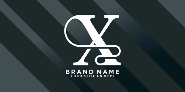 Varumärke Logotyp Design Med Bokstaven Kreativt Koncept — Stock vektor