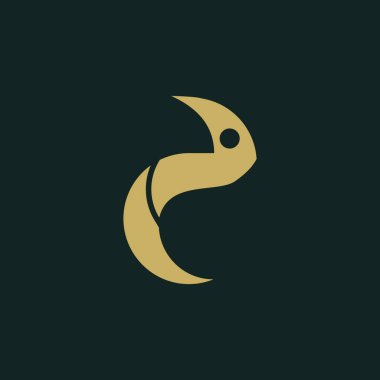 Modern konsepte sahip bukalemun logosu tasarımı