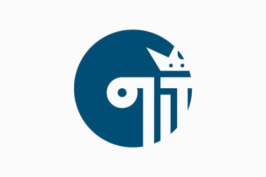 Adalet hukuku logosu tasarım vektör çizimi