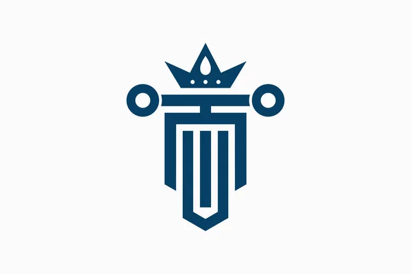 Justice Law Logo Design Vector Illustration — Stock Vector