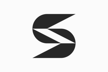 harf logo simgesi tasarımı illüstrasyonu