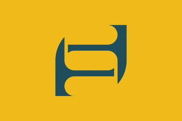 Bokstav Logotyp Ikon Design Illustration — Stock vektor