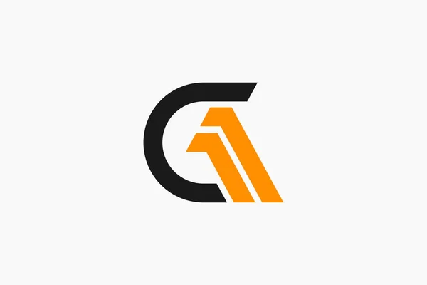 Letter Logo Ontwerp Met Huislogo Concept — Stockvector