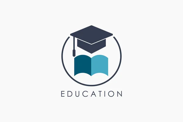 Education Logo Design Unique — Stock Vector