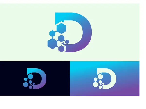 Літера Дизайн Логотипу Сучасною Концепцією — стоковий вектор