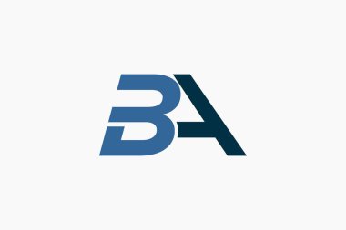 Harf logosunun baş harfleri ve ba konsepti.