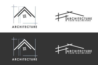 Mimarlık ve inşaat logosu modern bir konsepte sahip.