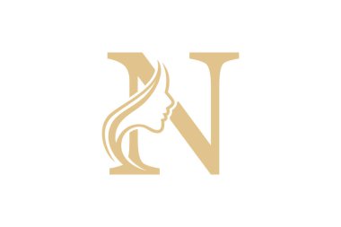 Güzel kadınlar harf kombinasyonlu element tasarımı