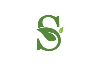 Harf kombinasyonlu yaprak element tasarımı