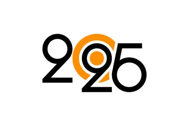 2025 sayı dizaynlı mutlu yeni yıl tasarımı 