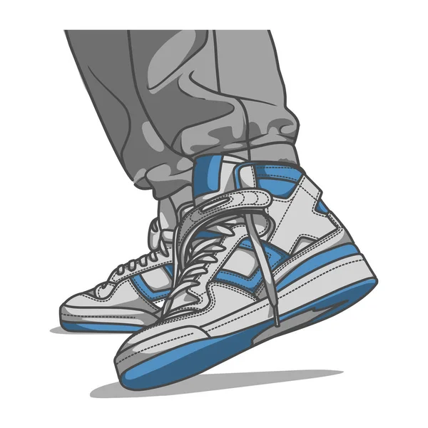 Энергичная Векторная Иллюстрация Коллекцией Спортивных Кроссовок Идеально Подходит Любителей Фитнеса — стоковый вектор